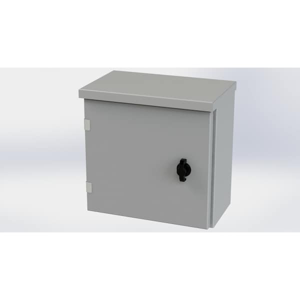 Saginaw Control & Engineering Galvanized Steel Electrical Enclosures, 12 in H, 6 in D, 12 in W, NEMA 3R, Hinged - SCE-12R1206LP