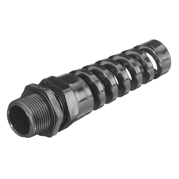 Hubbell Wiring Device-Kellems Cord Connectors, Straight Male, .25"-.49" (6.4-12.3), Nylon Miniature with Spiral - HJ1043BPK25