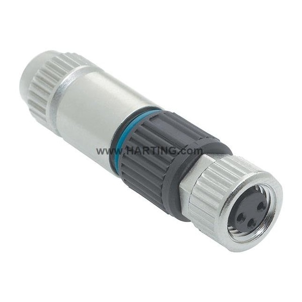Harting M8 Circular Connector, 3 Poles, 4 A - 21021512305