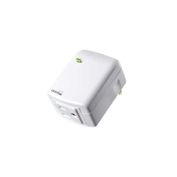 Leviton FIELD ATTACHABLE CONNECTOR DS Z-WAVE PLG-IN OUTLET - DZPA1-2BW