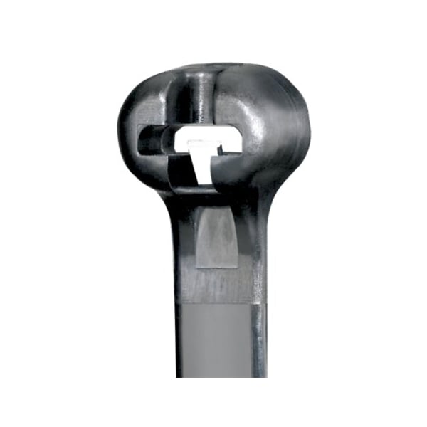 Panduit 11-13/16" L, 0.27" W, Black Plastic Cable Tie, Package quantity: 250 - BT3LH-TL0