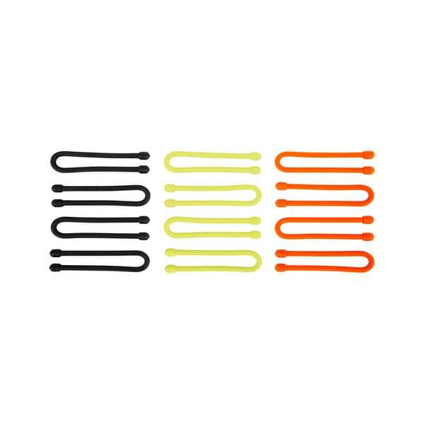 Nite Ize Gear Tie, Rubber, 6 in, PK12 - GTPP6-A1-R8