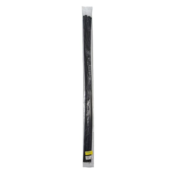 South Main Hardware 60-in Black 175-lb. Standard Nylon Ties 25PK - 220265