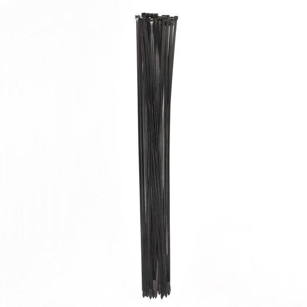 South Main Hardware 36-in   175-lb, Black, 25 Standard Nylon Tie - 220246