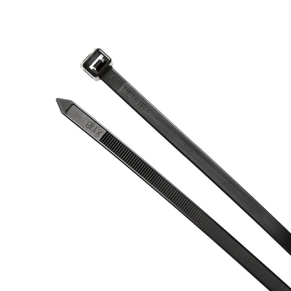 South Main Hardware 36-in   175-lb, Black, 25 Standard Nylon Tie - 220246