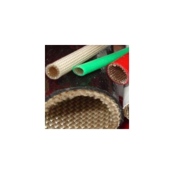 Delfingen Non-Expandable Sleeve, Silicone, Size #2, Fiberglass, Black, Sold by the FT - 000000000000122483