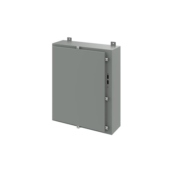 Nvent Hoffman Mild Steel Electrical Enclosures, 30 in H, 8 in D, 25.38 in W, NEMA 4, Hinged - A30HS2508LP