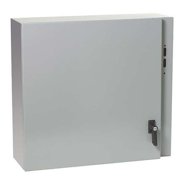 Wiegmann Carbon Steel Electrical Enclosures, 24 in H, 8 in D, 21 in W, NEMA 12, Hinged - SDN12302108PL