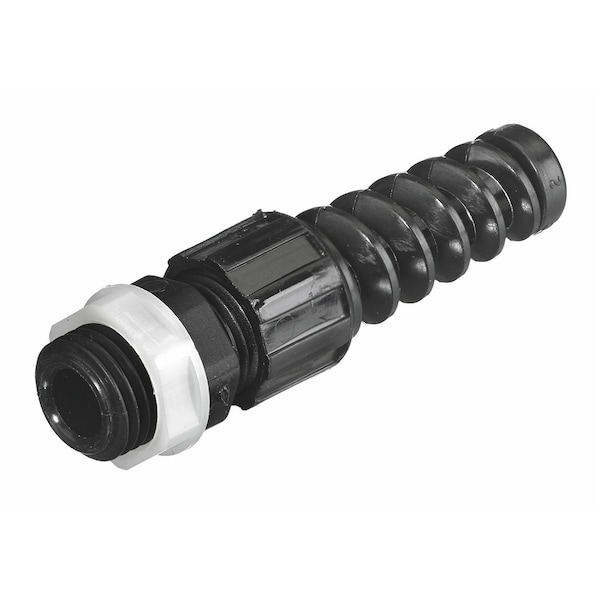 Hubbell Wiring Device-Kellems Cord Connectors, Straight Male, .20"- .27" (5.1-6.7), Nylon Miniature with Spiral - HJ1012BPK25