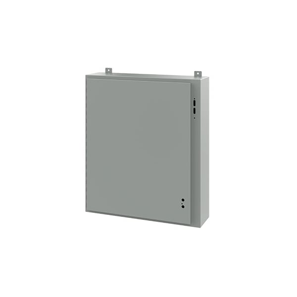 Nvent Hoffman Mild Steel Electrical Enclosures, 36 in H, 8 in D, 31.38 in W, NEMA 12, Hinged - A36SA3208LP