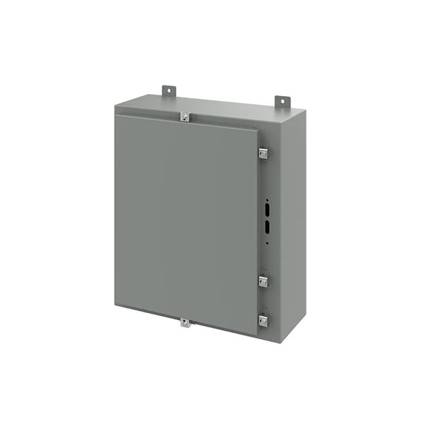 Nvent Hoffman Mild Steel Electrical Enclosures, 24 in H, 8 in D, 21.38 in W, NEMA 4, Hinged - A24HS2108LP