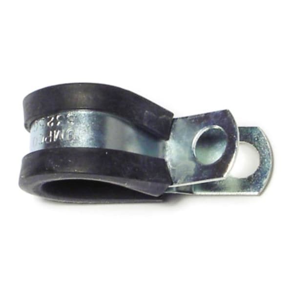 Midwest Fastener 5/8" x 1/2" Rubber Cushioned Steel Support Clamps 10PK - 72544