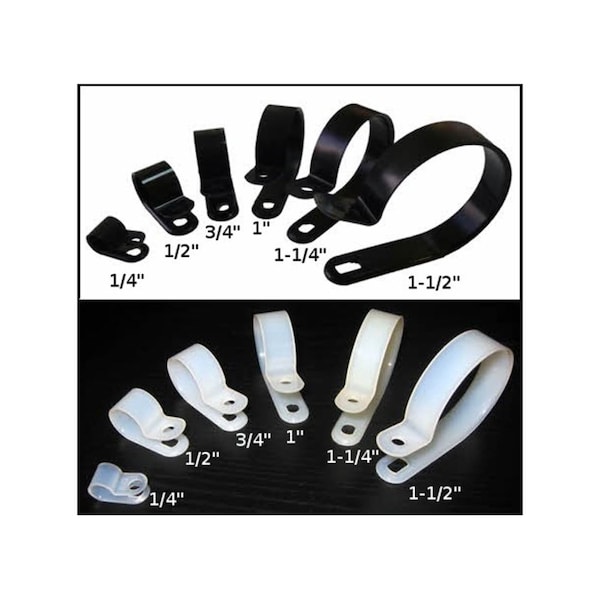Kable Kontrol Kable Kontrol® - Nylon Plastic Cable Clamps - 3/4" Diameter - 100 pcs - Natural White - CCUC5-075-C-NATURAL
