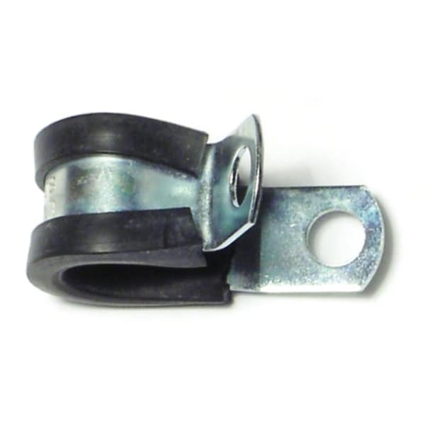 Midwest Fastener 1/2" x 1/2" Rubber Cushioned Steel Support Clamps 10PK - 72543
