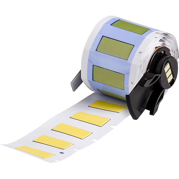 Brady Sleeve, 1 in W, 7/16 in H, Die-cut - M6-250-1-342-YL