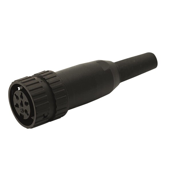 Tuchel Full Plastic Female Cable Connector With Internal Strain Relief And Plastic Locking Ring. Bayonet - T3425991U