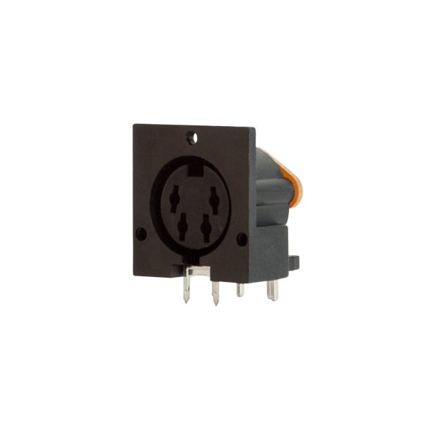 Cui Devices Circular Din Connectors 3 13 Positions, Receptacle, Right Angle, Through Hole, Standard Circular - SDD-130J