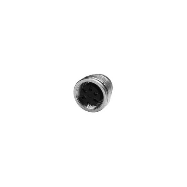 Rf Circular Connector, 12 Contact(S), Brass, Female, Solder Terminal, Receptacle - T-3638-009