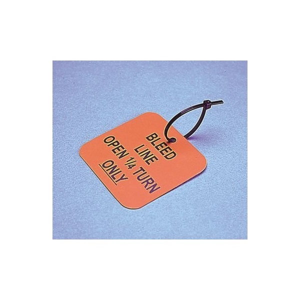 Accuform LOCKSTYLE NYLON TIES 7 12 in  COLOR HTT108OR - HTT108OR