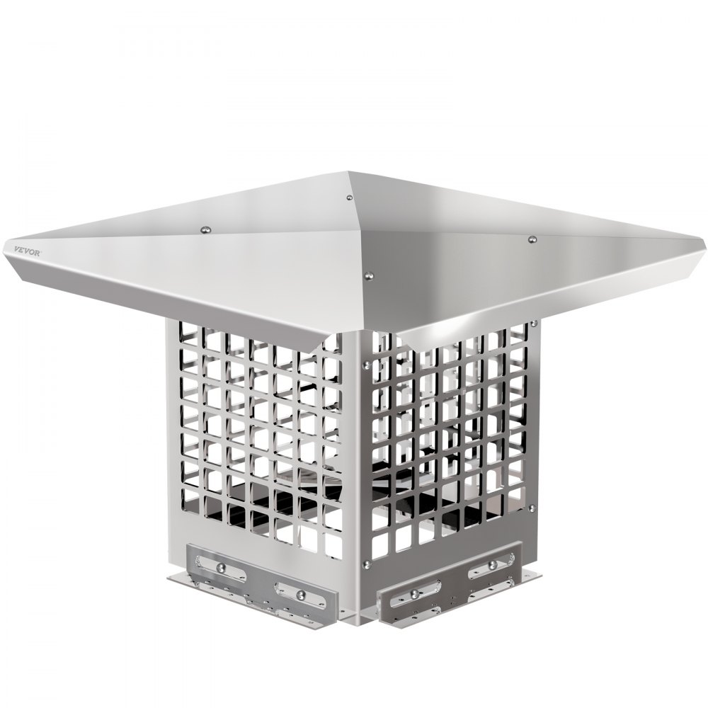 VEVOR Chimney Cap, 8" x 8" Flue Caps, 304 Stainless Steel Fireplace Chimney Cover, Adjustable Metal Spark Arrestor with Bolts Screws, Mesh Chimney Flue Cover for Outside Existing Clay Flue Tile - YCZ8X87E6JW70W2HLV0