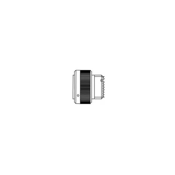 Deutsch Mil Series Connector, 8 Contact(S), Aluminum Alloy, Female, Receptacle - CIRHSE06T207SCNF80M32V0