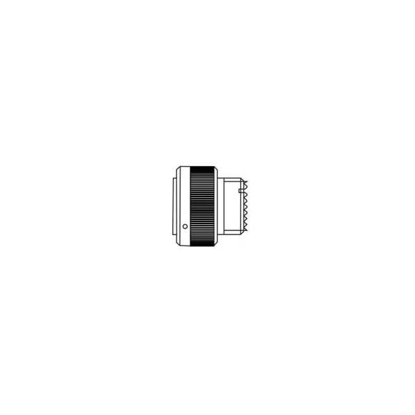 Deutsch Mil Series Connector, 8 Contact(S), Aluminum Alloy, Male, Plug - CIRHSE06T207PCNF80M32V0