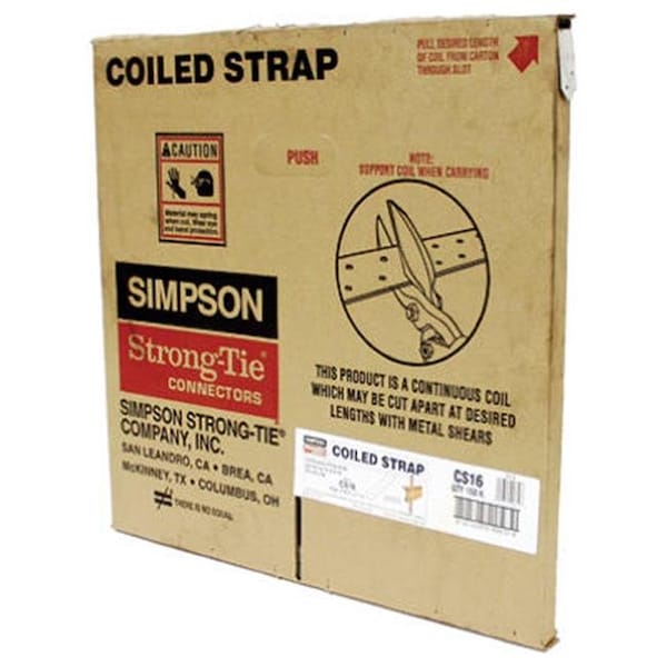 Simpson Strong-Tie Simpson Strong Tie CS16 17 x 16 in. 16 Gauge Coiled Strap - 124319