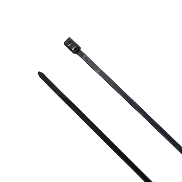 South Main Hardware 12-in  Double Loop 50-lb, Black, 100 Speciality Tie - 222065