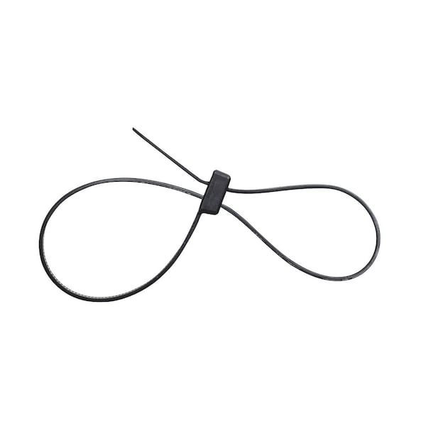 South Main Hardware 12-in  Double Loop 50-lb, Black, 100 Speciality Tie - 222065