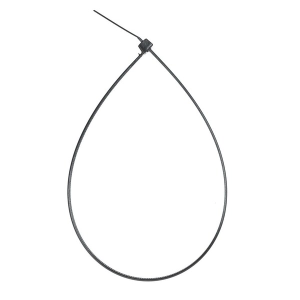 South Main Hardware 14-in   75-lb, Black, 100 Standard Nylon Tie - 220186