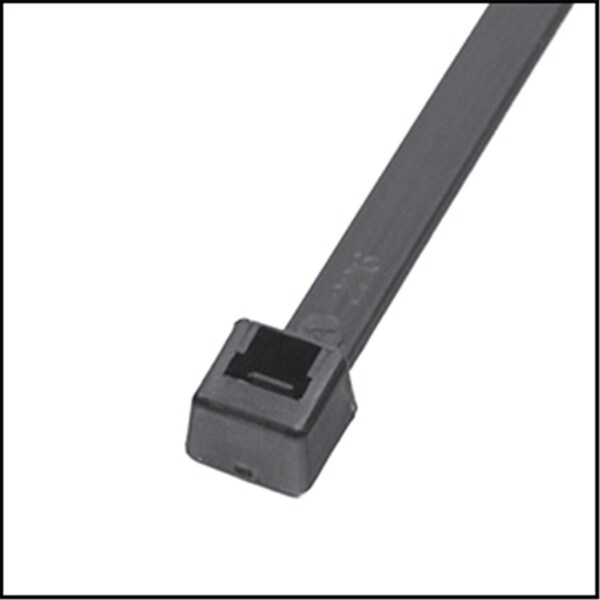 Evermark 8 in. Ultra Violet Black Cable Tie, 40 lbs, 100PK - EM-08-40-0-C