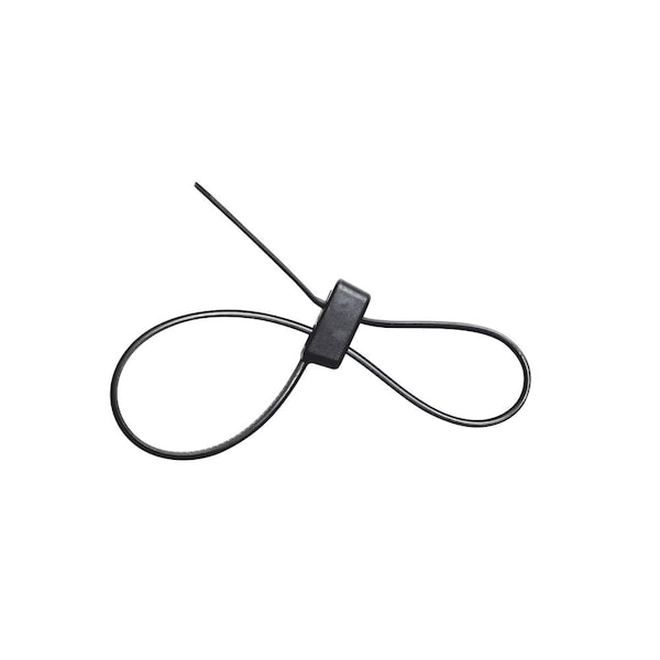 South Main Hardware 8-in  Double Loop 50-lb, Black, 100 Speciality Tie - 222063