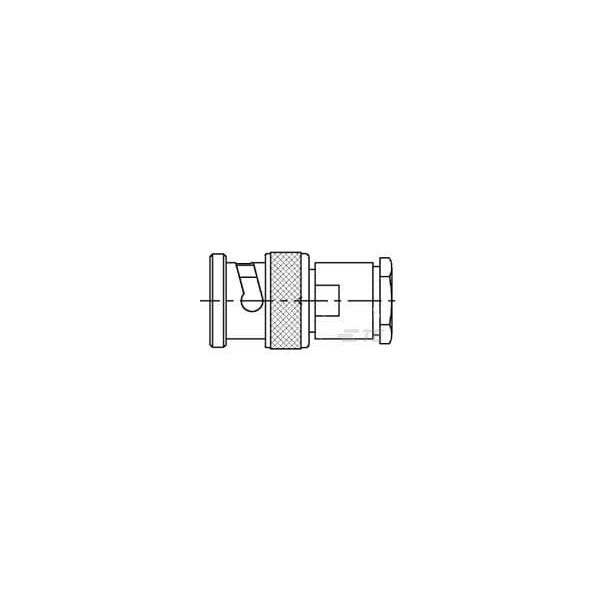 Te Connectivity BNC Str Plg MC 75Ohm Silver Pltd RG59B/U - 1-1337422-0