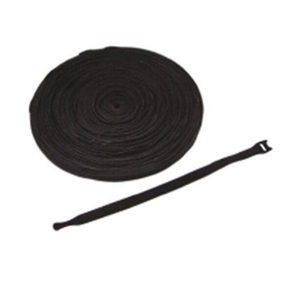 Icc ICC ICACSVB8BK 8 in. Cloth Tie Cable Tie - Black - ICACSVB8BK