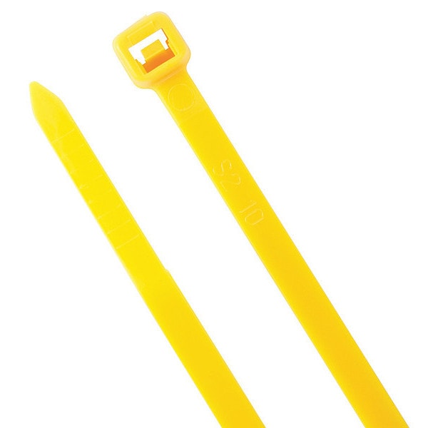Securitie Cable Tie, 8", 50 lb., Yellow, PK100 - CT8-50100Y