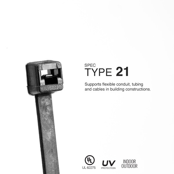 Tr Industrial 24 in Contractor Series Type 21S UV Cable Ties, 50-pk - TR88406