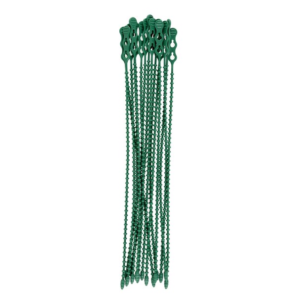 South Main Hardware 12-in  Double Loop Beaded 50-lb, Green, 15 Speciality Tie - 222077
