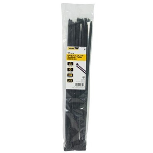 Gardner Bender Gardner Bender 221052 18 in. Heavy Duty Cable Tie; Black - 50 Per Pack - 221052