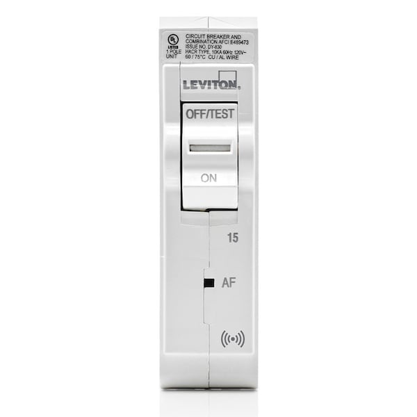 Leviton Circuit Breaker, 15A, 1 Pole, 120V AC, 10kA - LB115-AS