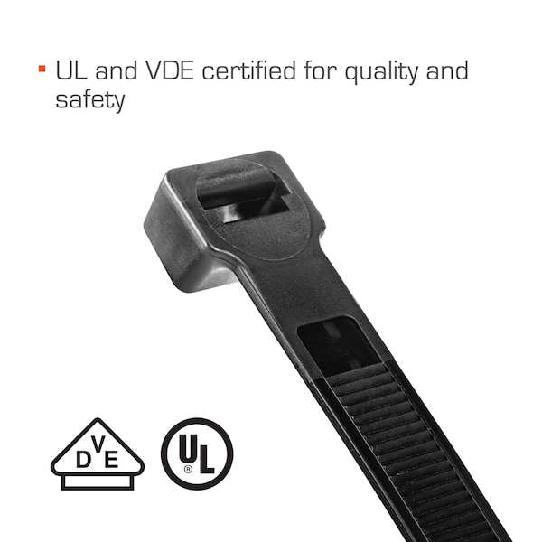 Tr Industrial 8.9 in Ultra Heavy-Duty Multi-Purpose UV Cable Ties, 50-pk - TR88502