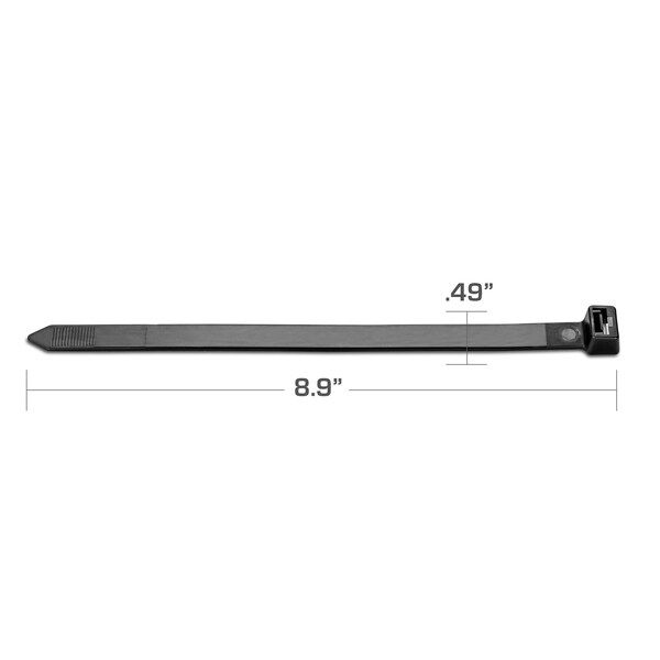 Tr Industrial 8.9 in Ultra Heavy-Duty Multi-Purpose UV Cable Ties, 50-pk - TR88502