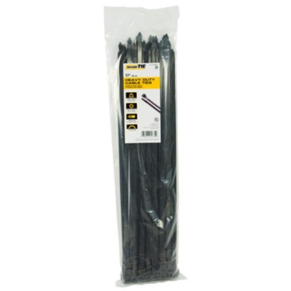 Gardner Bender Gardner Bender 221046 17 in. Heavy Duty Cable Tie; Black - Pack of 50 - 221046