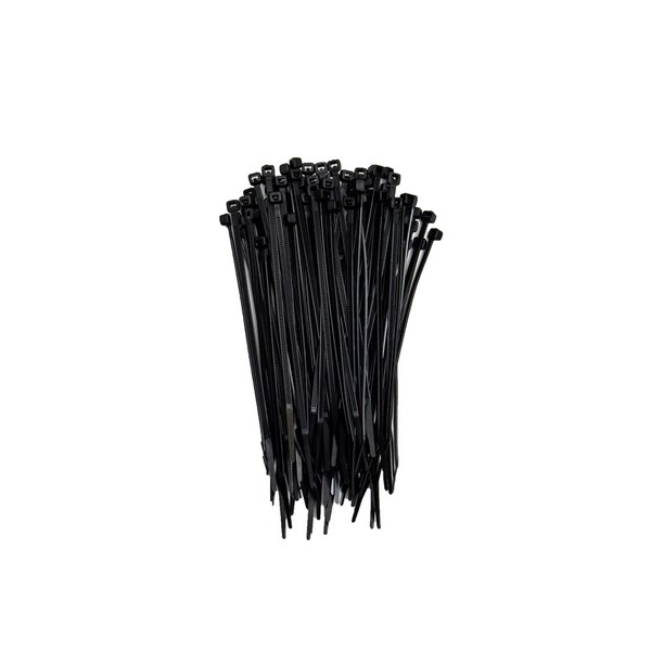 South Main Hardware 6-in   45-lb, Black, 100 Standard Nylon Tie - 220118
