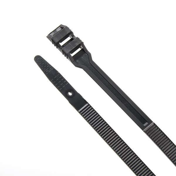 South Main Hardware 20-in 120-lb, Black UV Resistant Extern Nylon Ties 100PK - 229510