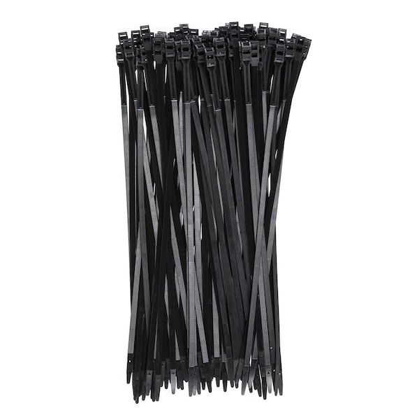 South Main Hardware 20-in 120-lb, Black UV Resistant Extern Nylon Ties 100PK - 229510