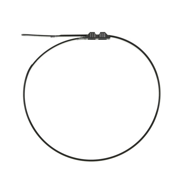 South Main Hardware 20-in 120-lb, Black UV Resistant Extern Nylon Ties 100PK - 229510
