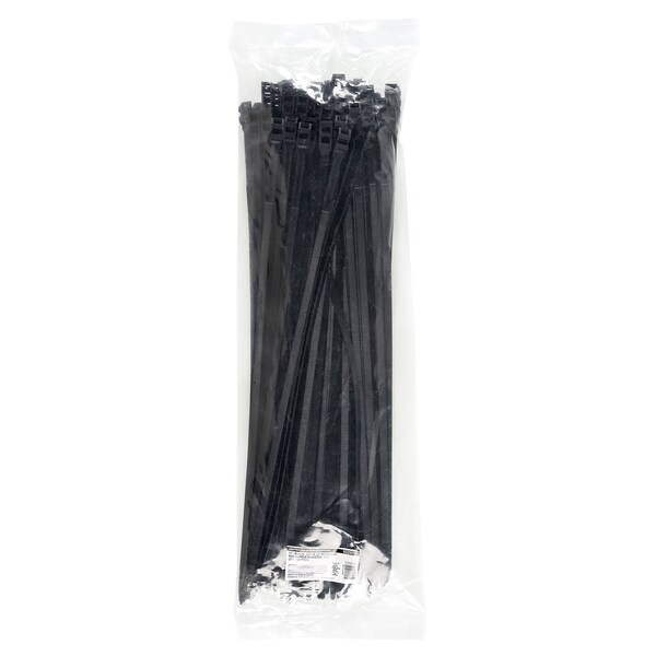 South Main Hardware 20-in 120-lb, Black UV Resistant Extern Nylon Ties 100PK - 229510