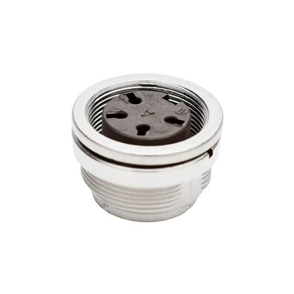 Tuchel Circular Connector, 4 Contact(S), Metal, Female, Crimp Terminal, Receptacle - C091 11N004 000 2