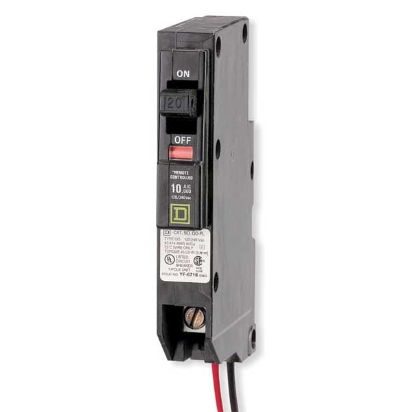 Square D Miniature Circuit Breaker, QO Series, 20A, 2 Pole, 120/240V AC, 10kA at 120/240V AC - QO220PL