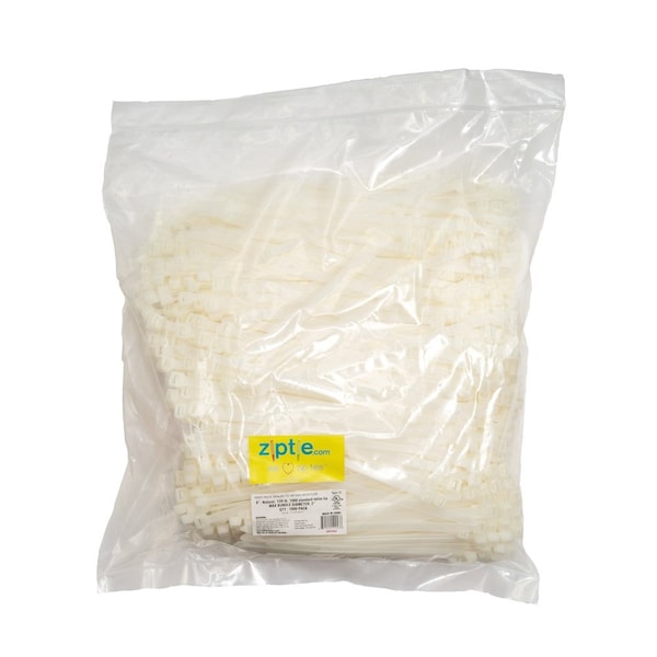 South Main Hardware 8-in 120-lb, Natural 1,000 Standard Nylon Tie - 222263